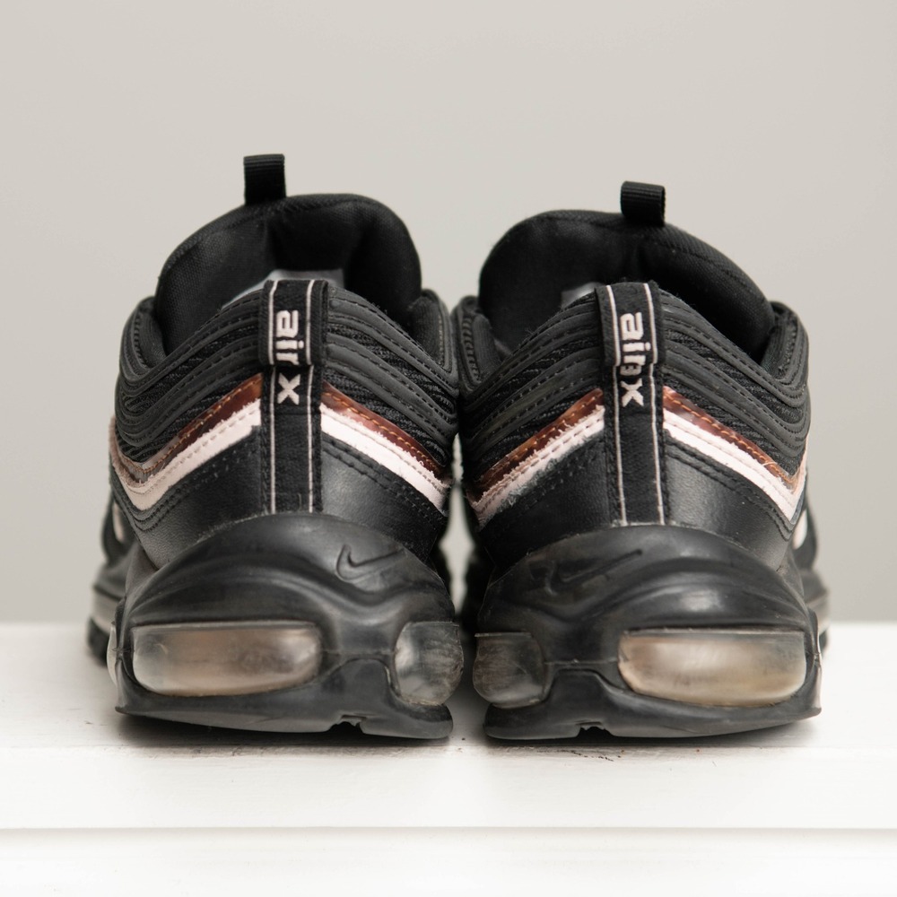 Nike Air Max 97 W Sz 8 "WoodGrain" Black Rose Gold Athletic Streetwear‎ Sneakers - Picture 4 of 7